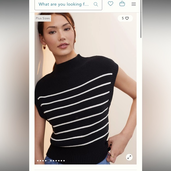 Anthropologie Maeve Amara Mock Neck Sweater Vest Size M - Picture 4 of 5